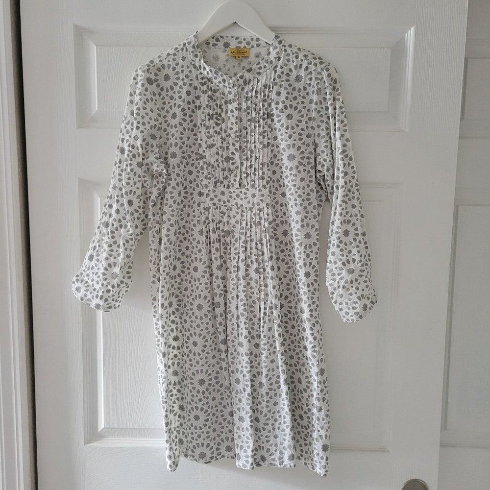 Roberta Roller Rabbit White and Gray Tunic